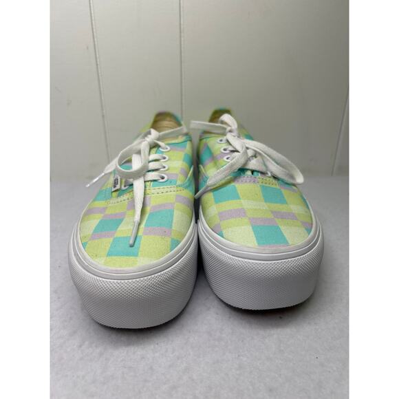 Vans New Womens Authentic Stackform Athletic Checker Platform Size 7.5 NWOB - Picture 4 of 7